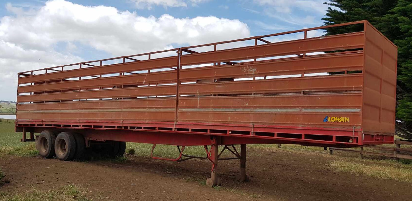 45ft Barker Trailer With Lyten Floor & Single Deck Lowan steel